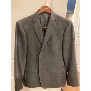 Gray Herringbone Blazer